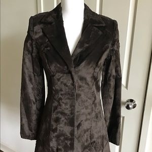 Brown mid length coat